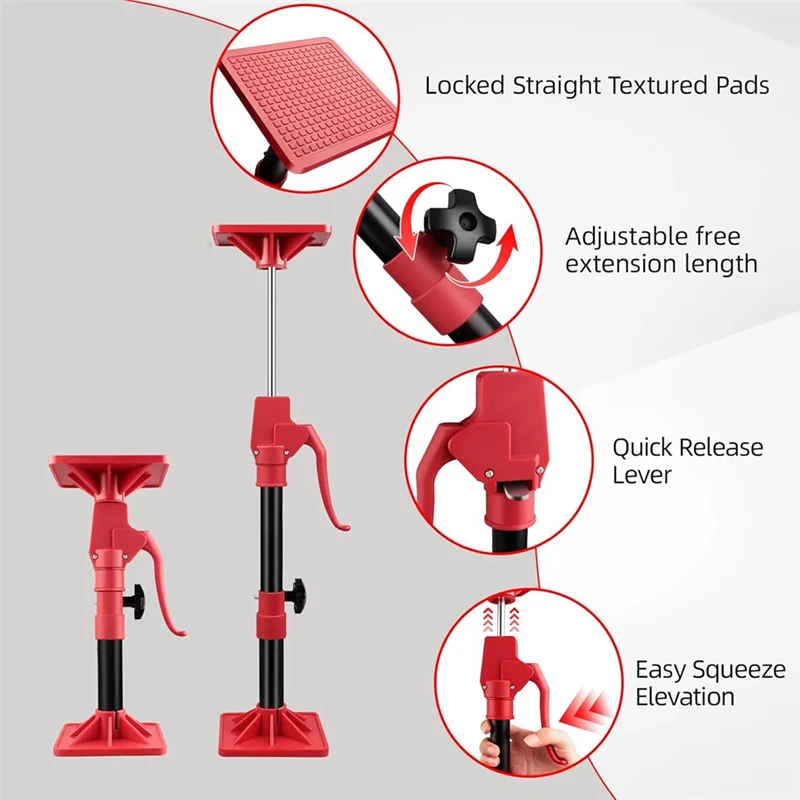 2025 Trend Cabinet Jack Support Bar, 2-Pack Adjustable Quick Support System Bar, Telescoping Third Hand Tool