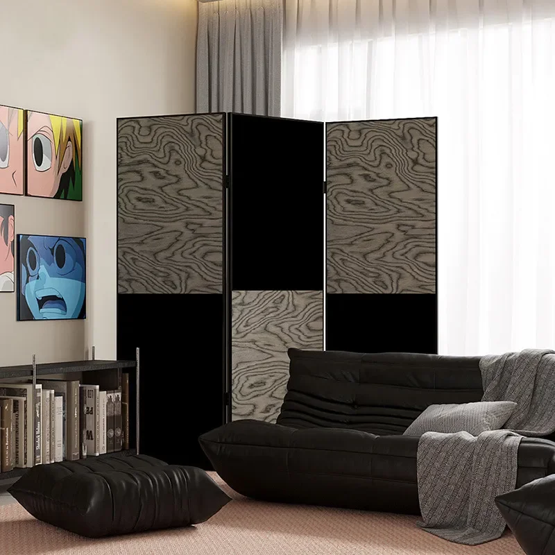 for Modern Simple Black and White Background Wall Screen Partition Living Room Home Clothing Store Photography Folding Mobile