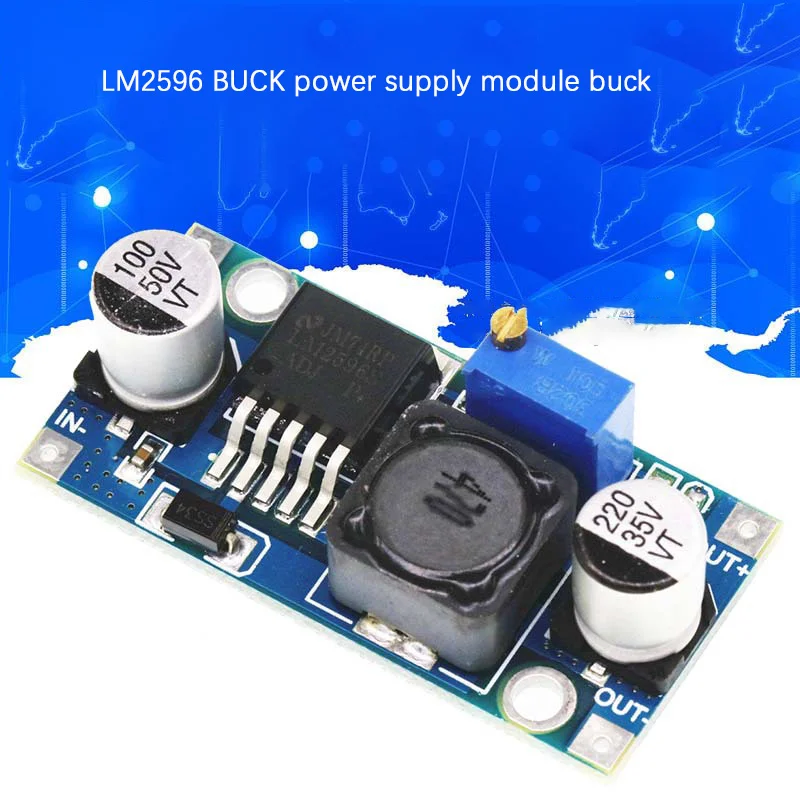 

LM2596S DC-DC step-down power module BUCK 3A adjustable step-down module voltage stabilization exceeds LM2576