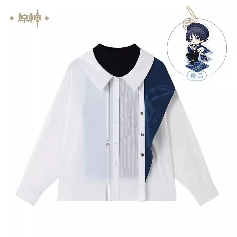 [Genuine]Anime Game Genshin Impact Wanderer Cosplay Themes Impressions Collection Shirts Knit Sets Costume Halloween Pendant Top