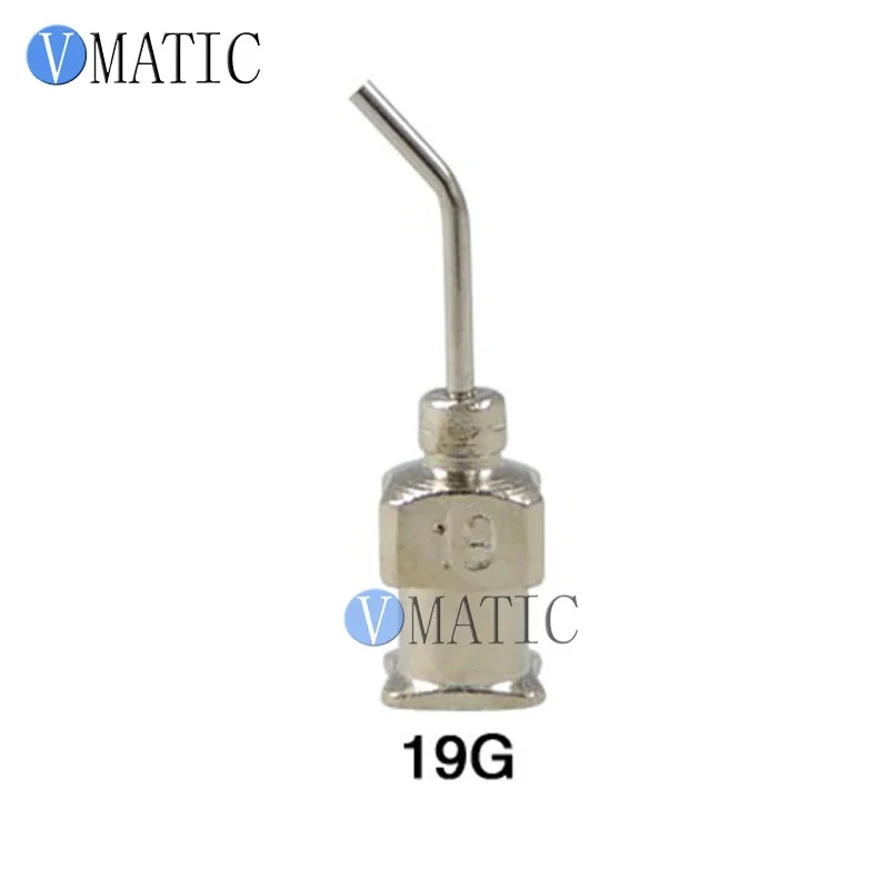 Gratis Verzending 12 Stuks 19G 45 Graden Gebogen Rvs Doseernaald 1/2 Inch