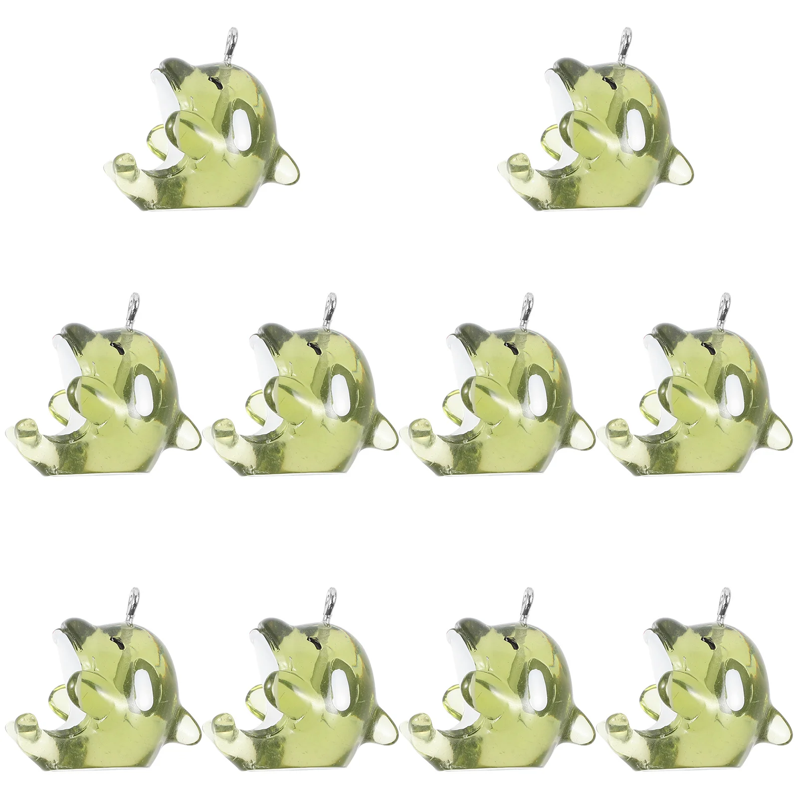 

10pcs Dolphin Shape Charms Resin Metal Pendants For Diy Jewelry Making Necklace Bracelet Earring Craft Decorative Ornaments