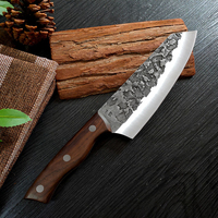 Hand-Forged Wooden Handle Kitchen Knife Meat Cutting Slicing Knife Kitchen Fish and Vegetable Slicing Replaceable Blade Knife