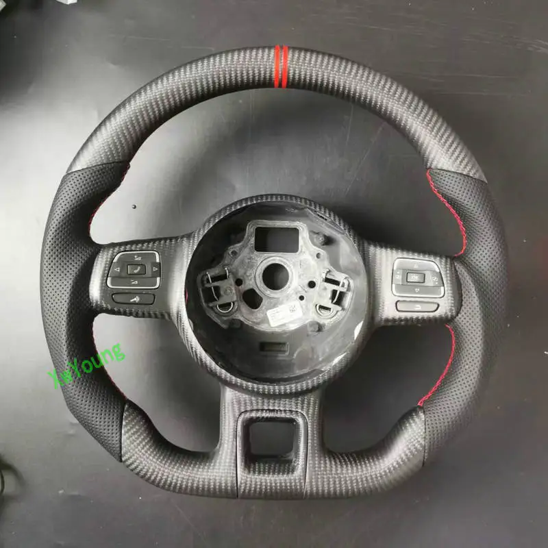 

For VW Volkswagen Beetle 2TH 3TH (With Paddle Shifters Holes) Customize 100% Real Carbon Fiber Steering Wheel