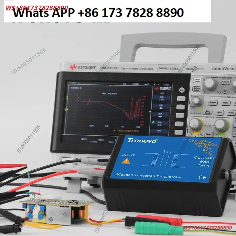 Bode Diagram Measurement Linear Injector Loop Response Test Transformer TR2100A Digital Oscilloscope