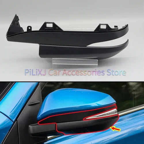 Imagen 2 del producto Para Toyota Rav4 2016 2017 2018 2019 cubierta inferior de espejo lateral de ala espejo retrovisor externo de coche tapa inferior accesorios de coche