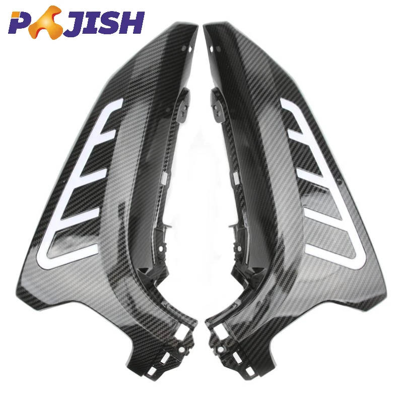 Applicable for NMAX 155 2020-2024 ABS Plastic Motorcycle Front Side Cover with Light Carbon Color Decorative Cover