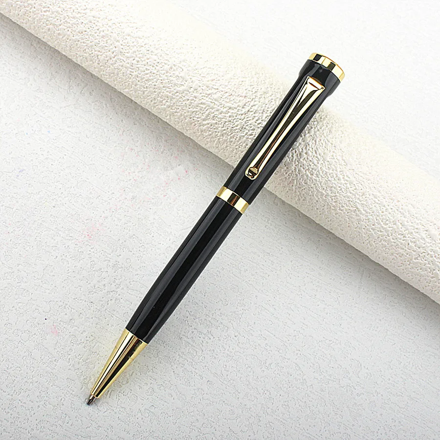 Ballpoint Pens Black Pens Medium Ball Point 0.7mm Smooth Writing Grip Metal Retractable Executive Business Office Gif