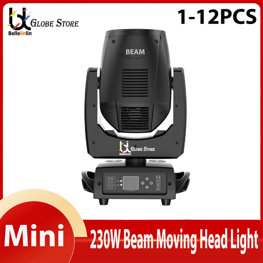 No Tax 1-10Pcs Mini Beam 230W 7R Moving Head Light Professional Stage Beam Lighting for Show Disco Dj Club Light Nightclub DMX