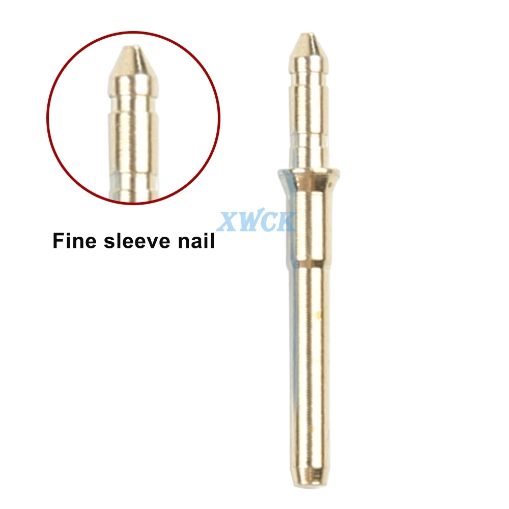 New 980 sets Dental Lab Technician Small Brass Pins with Red Plastic Sleeves Conjunction Nail 1.6*18mm Brass On Stone Model Work