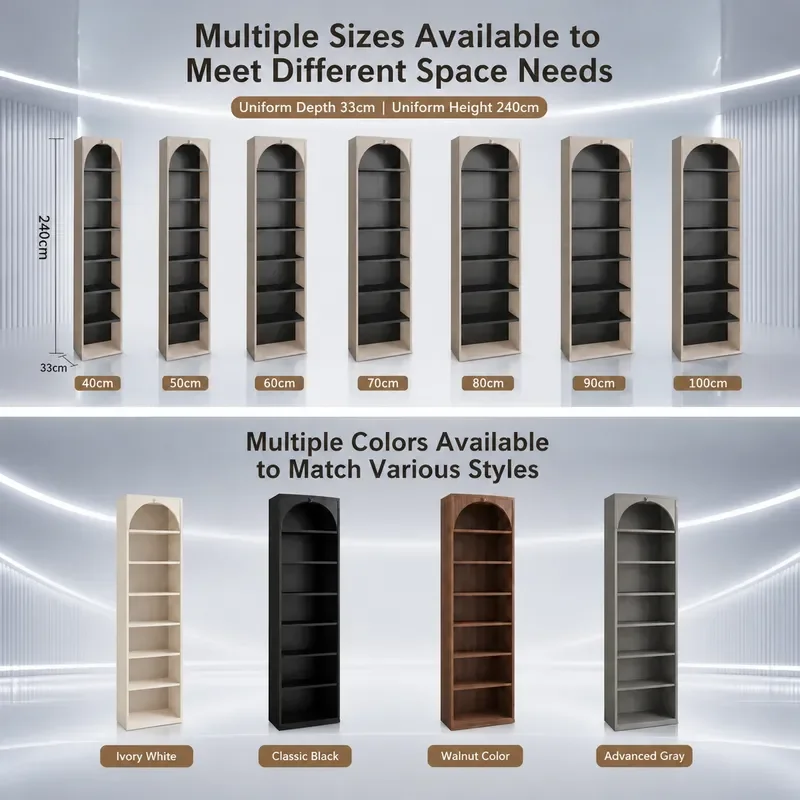 50cm 80 Solid Wood Bookcase Household Floor Rack American Corner Storage Locker Living Room Combination Display Cabinet