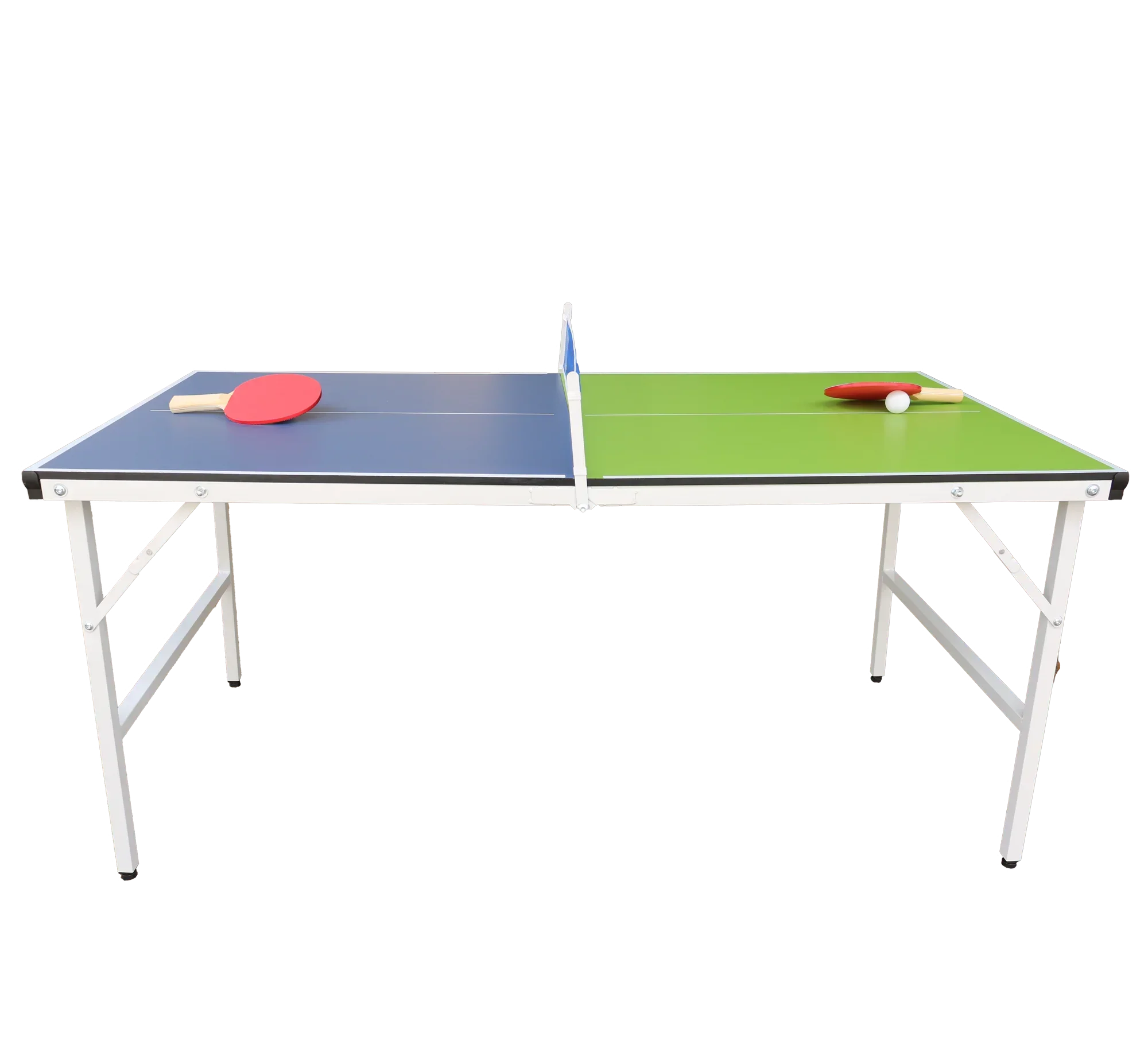 Opvouwbare pingpongtafel Hoge kwaliteit binnen/buiten draagbare tafeltennistafelrackets Ballen Aanpasbaar