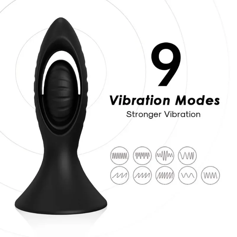 9 Frequency vibration anal plug male and female stimulation masturbator sex adult products anal plug sex toys anal dildo 18+