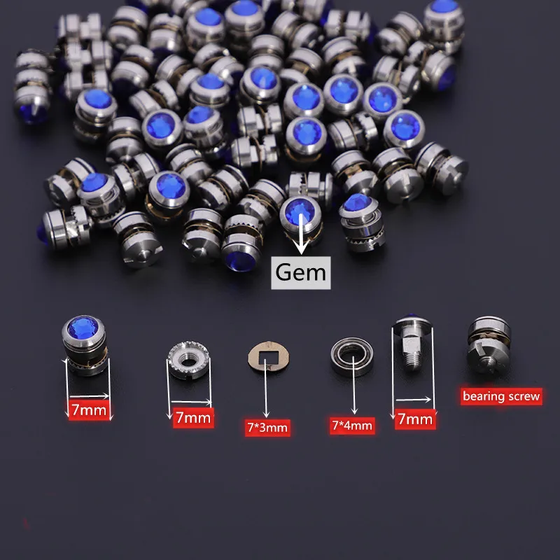 40PCS/LOT 8 Styles Bearing Screws For Hair Scissors Hairdressing Salon Use Accessories Replacements Parts Barber Use Screws