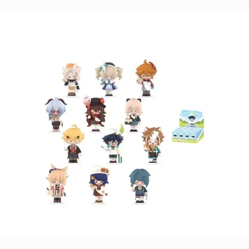POP MART Genshin Impact Dress-Up Dreams Themed Chibi Series Blind Box Toys Mystery Box Mistery Caixa Action Figure Surpresa Gift