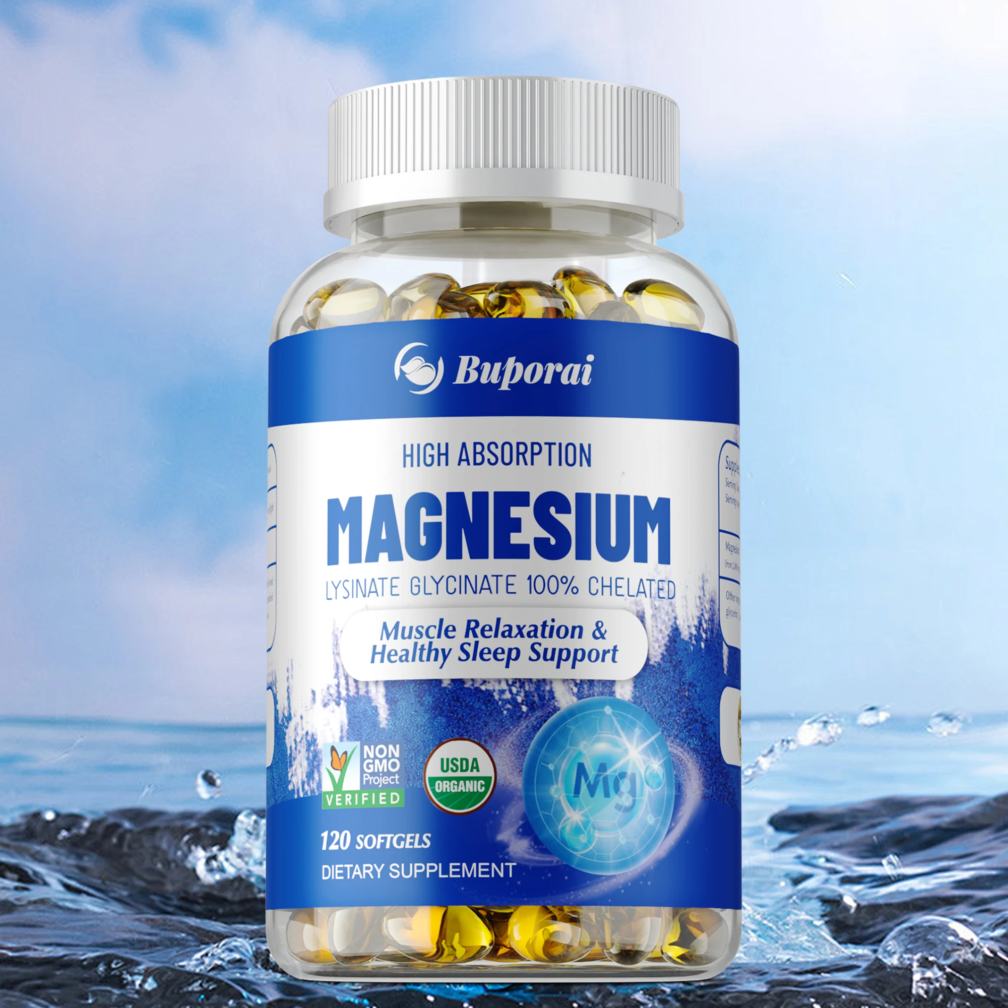 

Magnesium - Supports Bone Density and Muscle Relaxation, Improves Sleep Quality, Enhances Memory and Cognitive Function