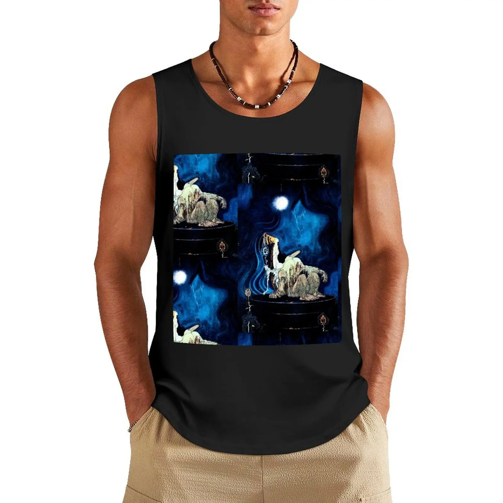 

Kay Nielsen East of the sun and west of the moon pl 23 Tank Top sleeveless jackets bodybuilding men gym male top