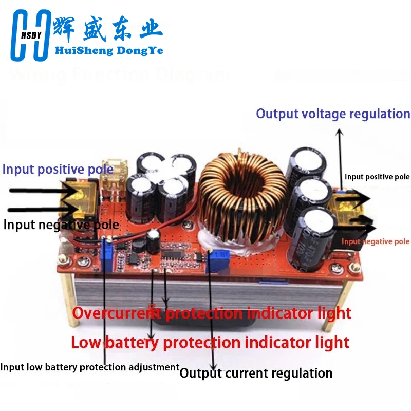 Imagem -05 - Carregador de Tensão Ajustável Dc-dc Boost Converter Step up Módulo de Alimentação 1060v a 12-90v 1800w 40a