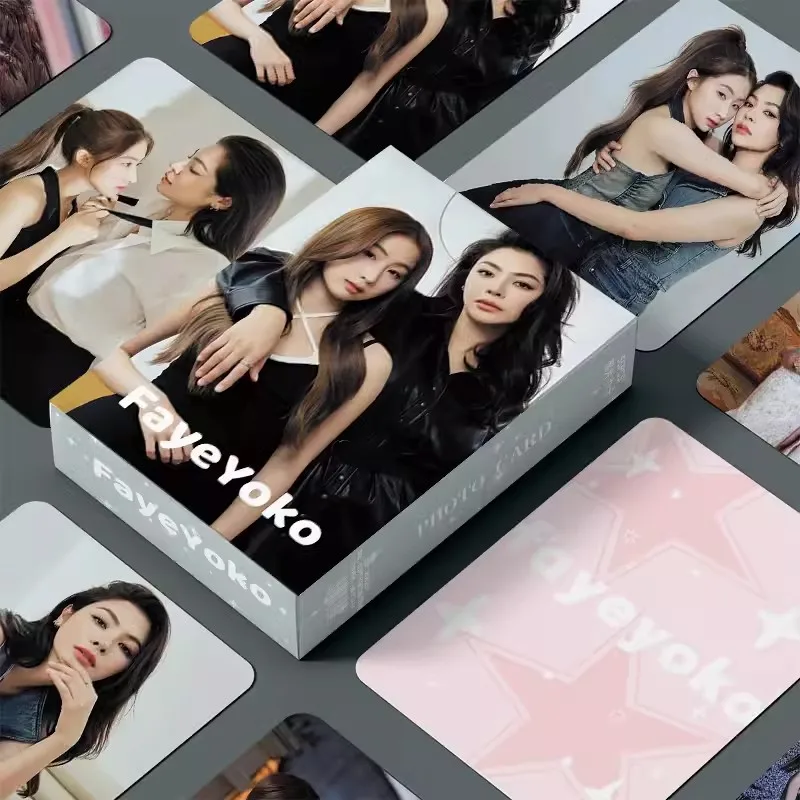 55 Pcs/Set Thai Star FayeYoko Laser Lomo Card Love Filling Blank Faye & Yoko HD Photocard Fans Collection Gift