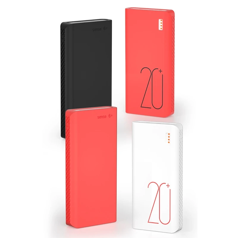 غطاء من السيليكون ل Romoss تحسس 6 +/6F قوة البنك 20000mah لينة سيليكون واقية المضادة للتصادم المضادة للانزلاق غطاء