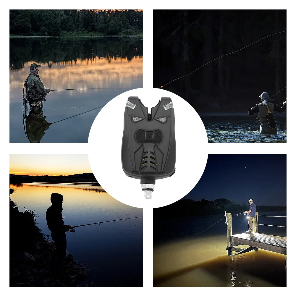 

LED Sea Rod Alarm Waterproof Night Fishing Alarm Gear Multifunctional Ultra-Sensitive Fish Alert Fishing Accessories