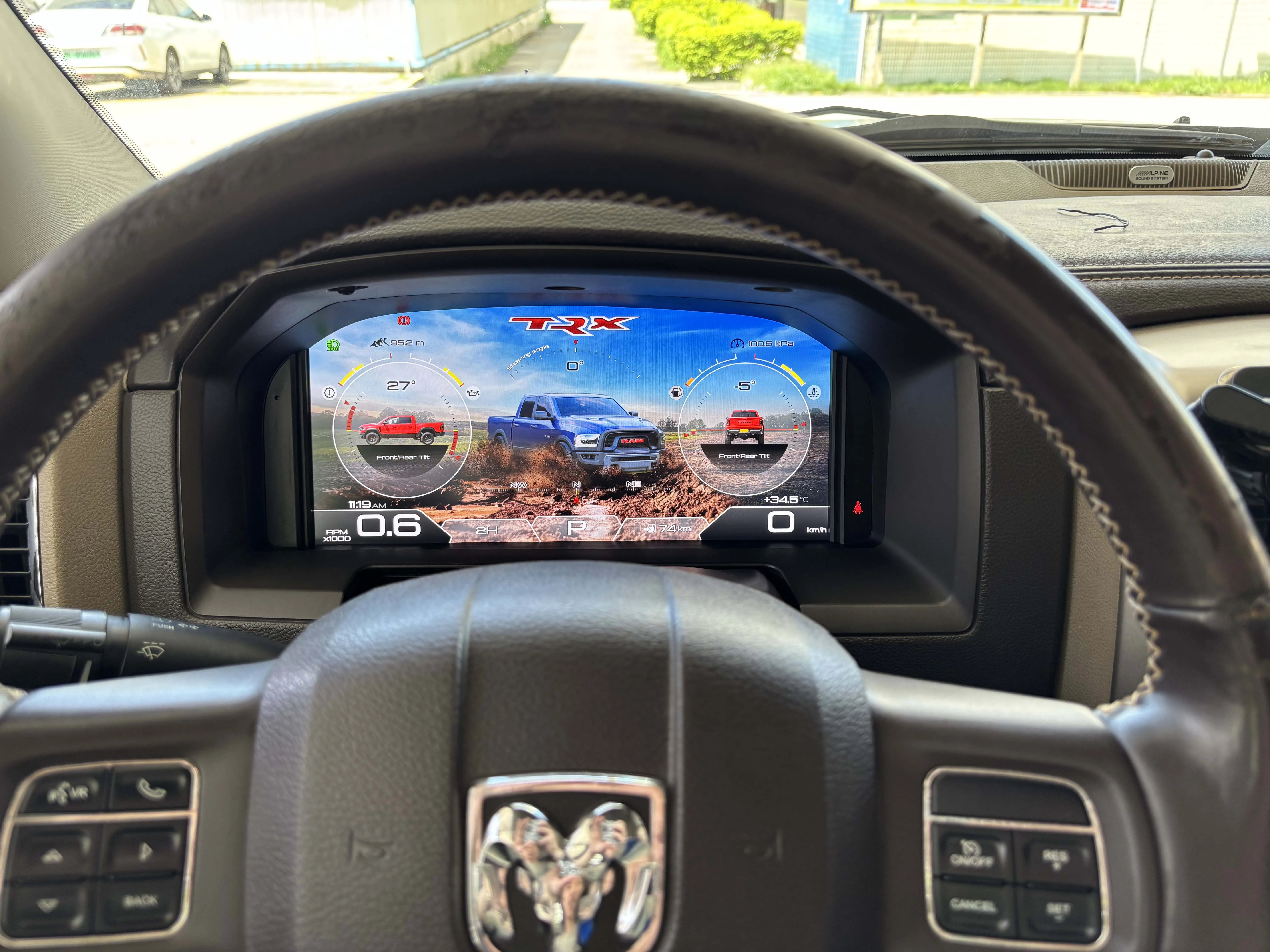 13.1 LCD Digital cluster Speedometer Screen Dashboard Panel Instrument For Dodge Ram 1500 2500 3500 2008-2012 Cluster Virtual