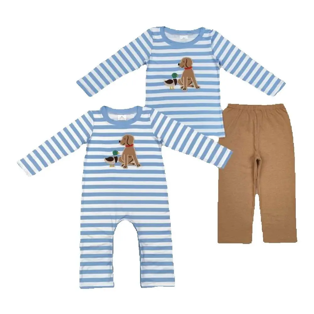 

Baby kids clothing Sibling summer boys Sibling Boys Dog Ducks Top Pants Rompers Pajamas Clothes Sets