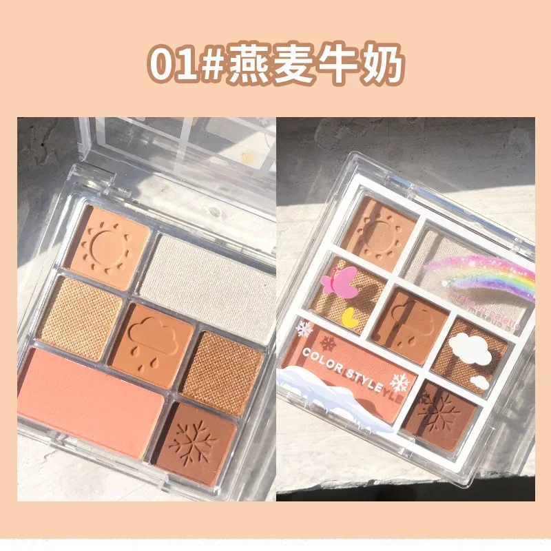 Paleta de sombra de ojos mate nacarada, polvo de purpurina fina, lentejuelas, no quita maquillaje, de Color tierra sombra de ojos, cosméticos