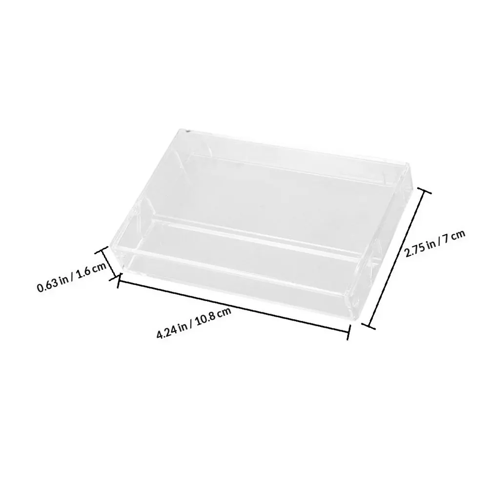 12Pcs Retro Cassette Tape Holder Transparent Plastic Storage Organizer Compact Case Suitable for Music Tape Protection Carry