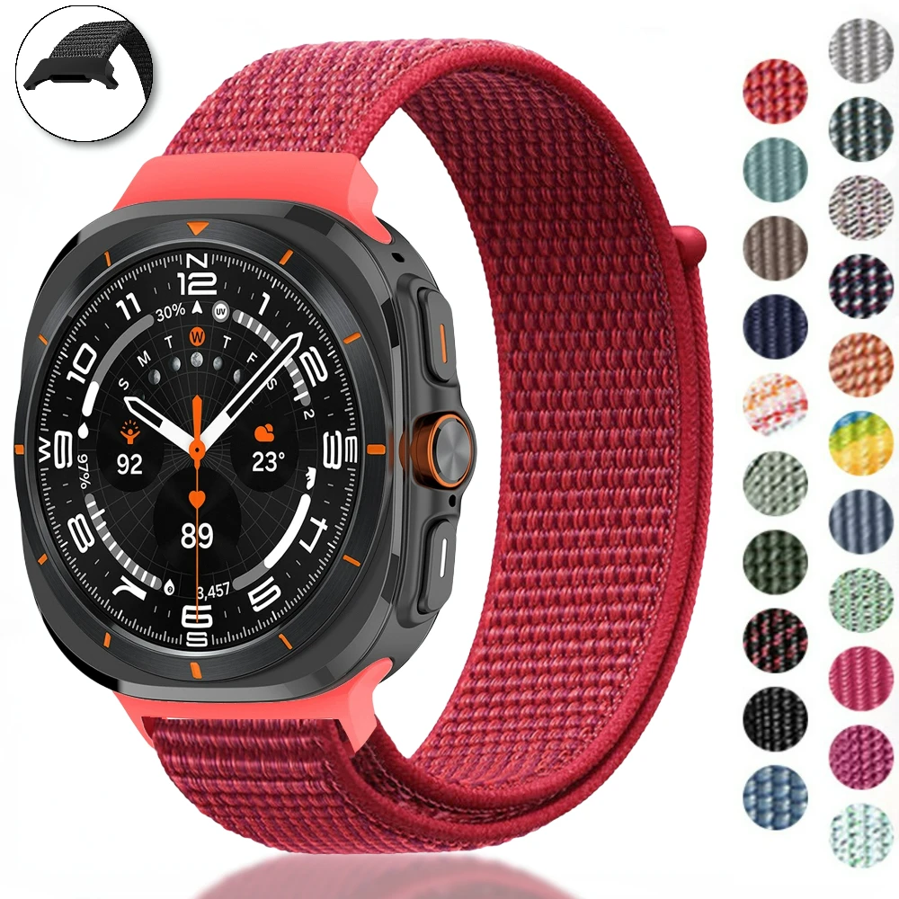 

Nylon Strap for Samsung Galaxy Watch Ultra 47mm Smart Watch Breathable Replaceable Wristband for Samsung Galaxy Watch Ultra Band