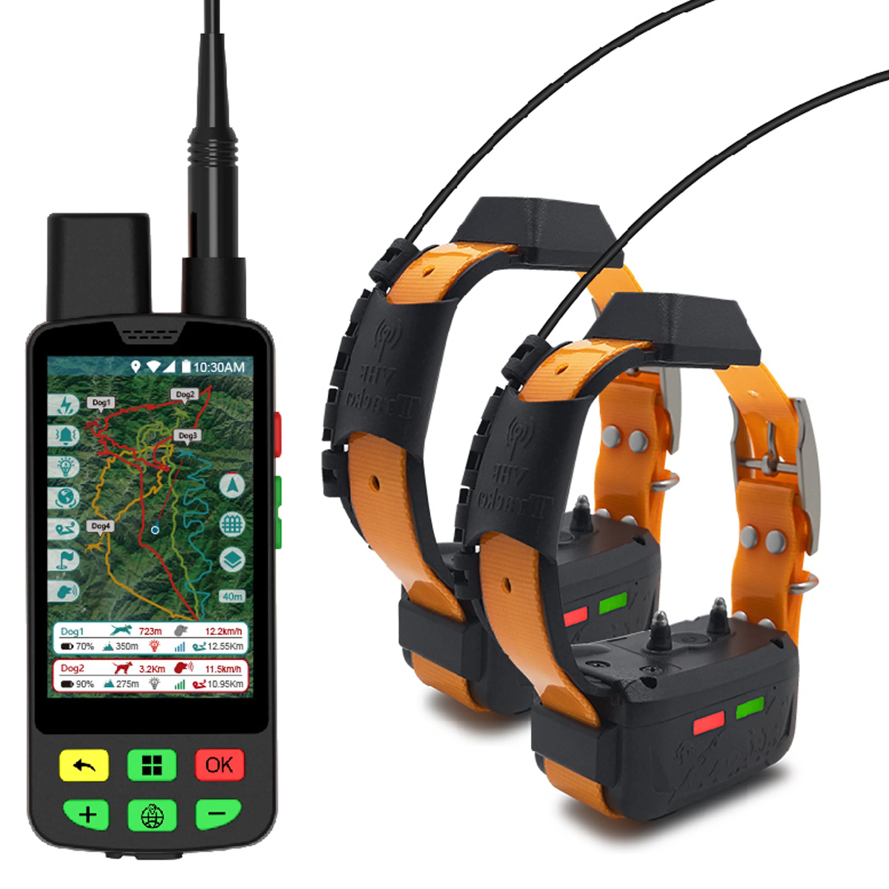 MSInnovative GPS Collar for Hunting Dogs: Radar-Style Prey Detection + DoubleTracking Mode & Arctic-Grade Materials