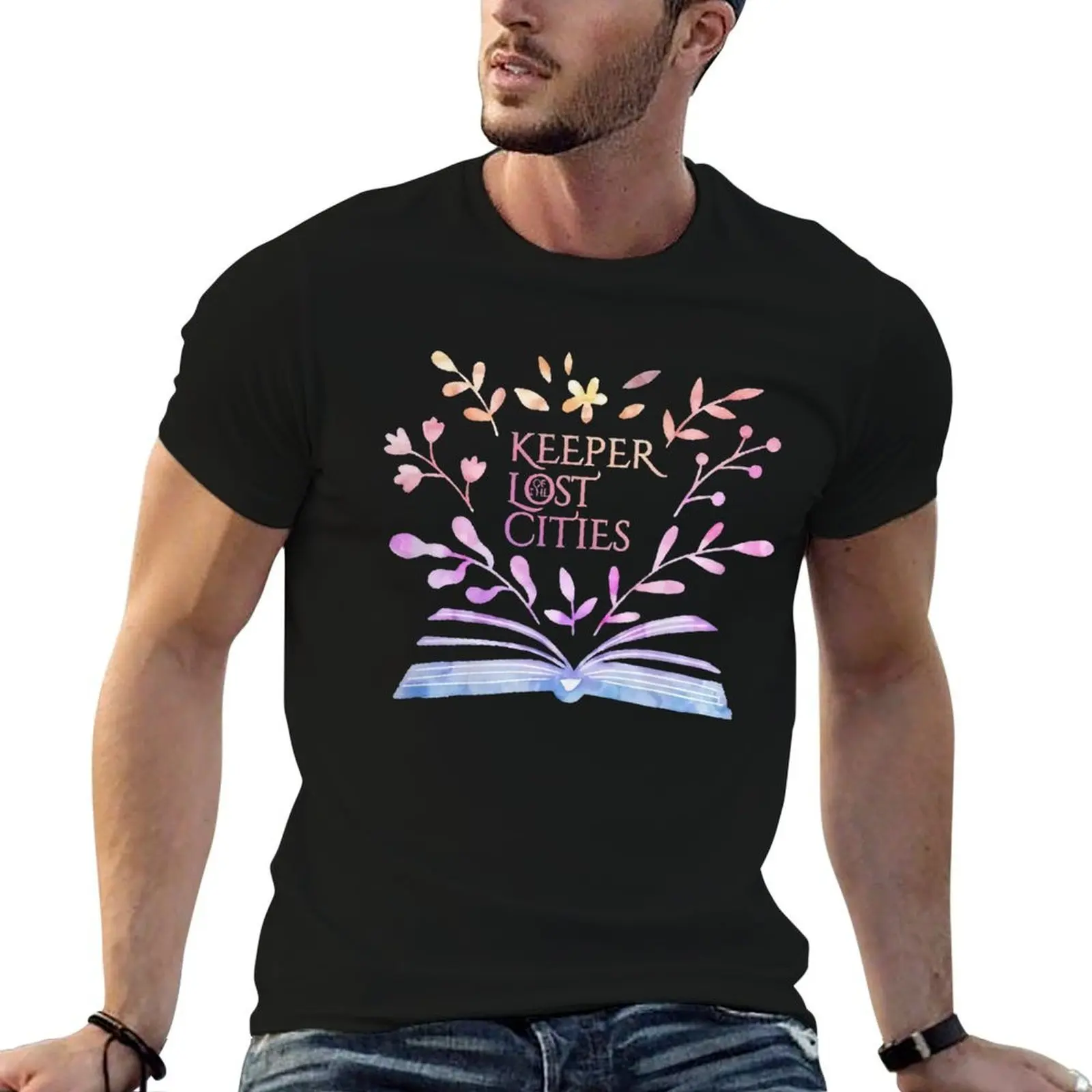 

keeper of the lost cities flower T-Shirt t shirts for man pack cotton t shirt man cotton T-Shirt