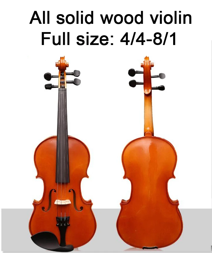 

matte Full Size 4/4 3/4 maple Acoustic Violin Red Violino Ebony Fingerboard Brazilwood Bow Musical Instruments With Case