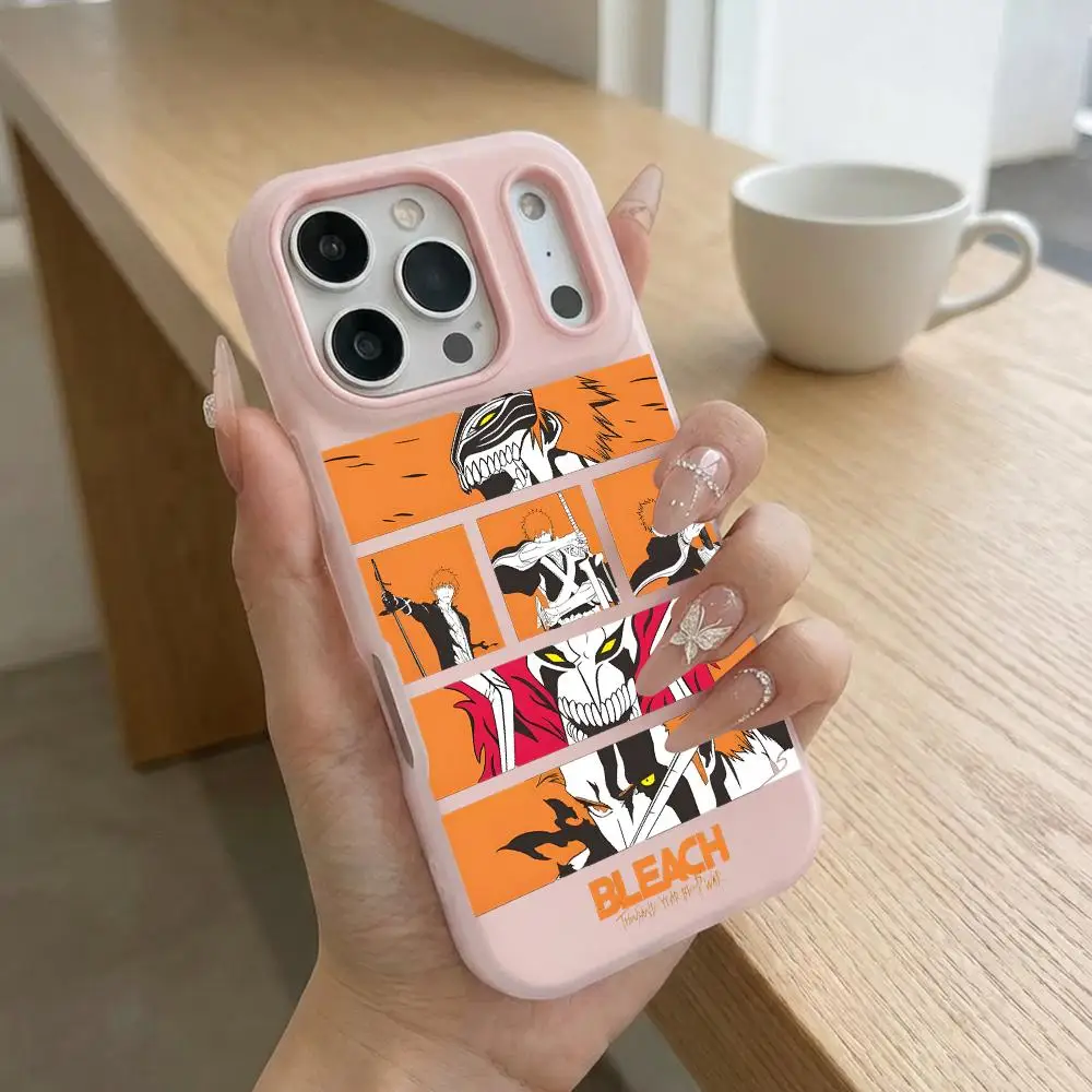 Bleach Phone Case 2 in 1 Matte Case for iPhone 18 17 16 15 14 13 Pro Max Shockproof Slim Cover