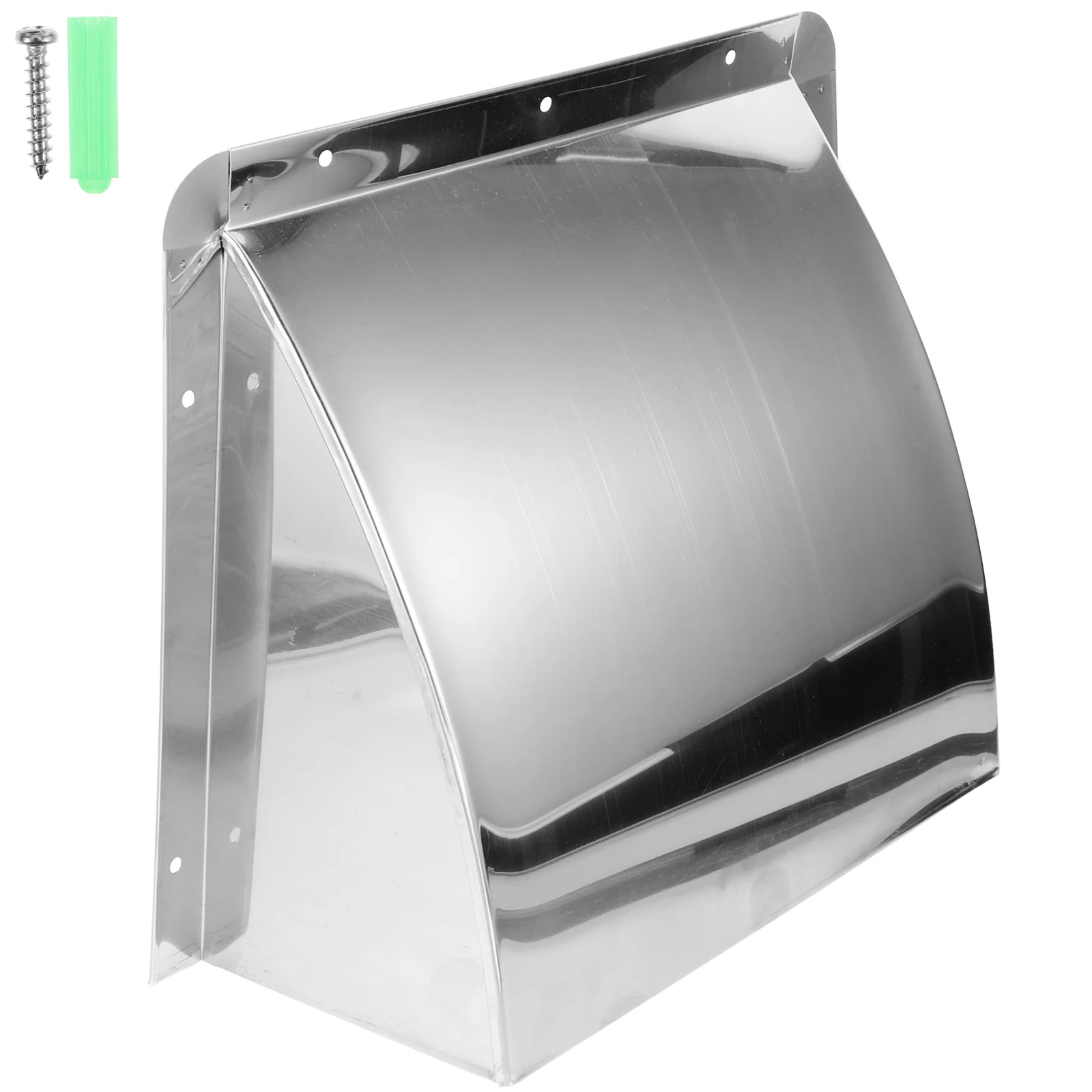 Stainless Steel Wind Deflector Exhaust Vent Cap Outdoor Kitchen Ventilation Cover Rustproof Metal Exhaust Hood for Ventilation