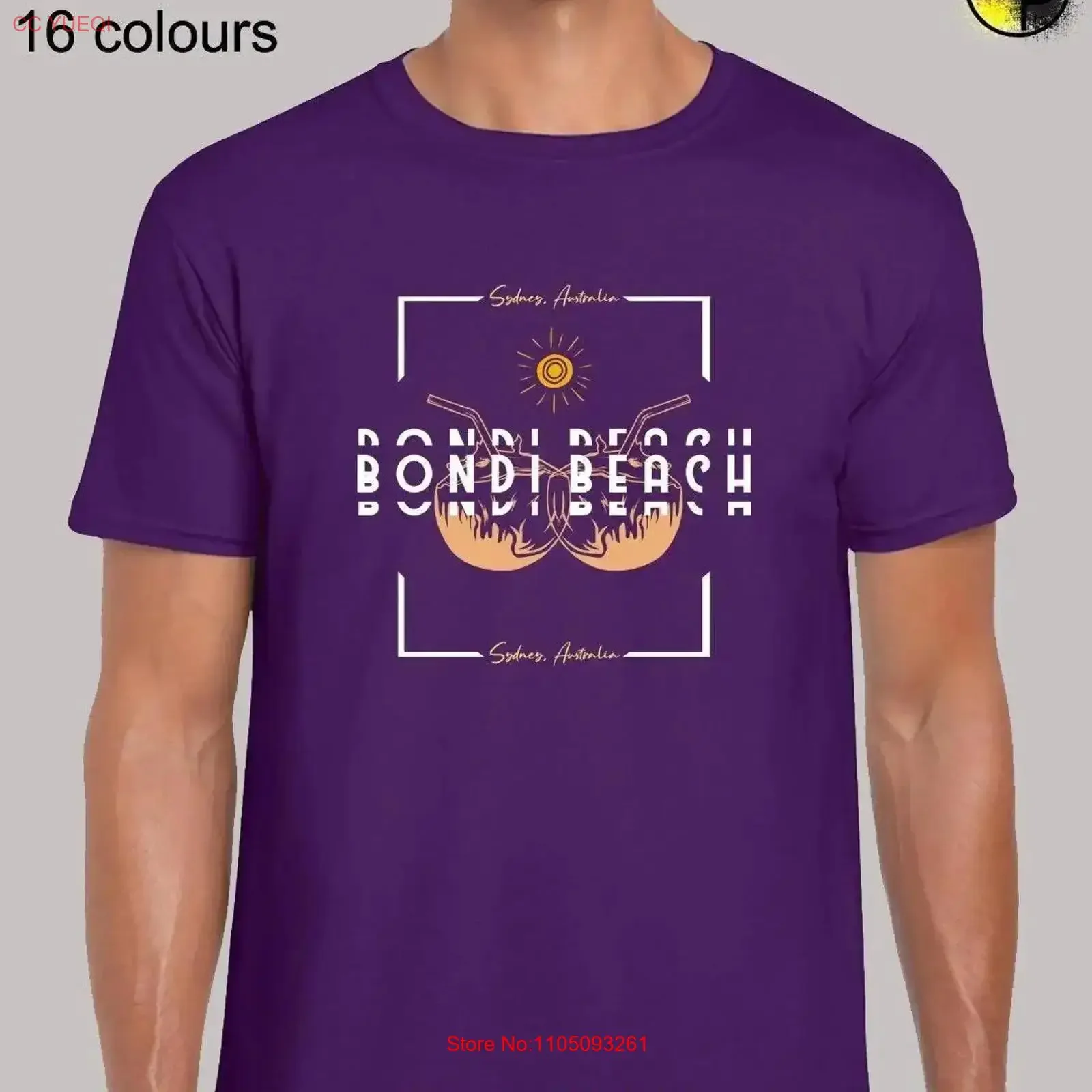 Bondi beach sydney australia мужская футболка унисекс забавная шутка новинка крутой летний отдых модный дизайн топ винтаж