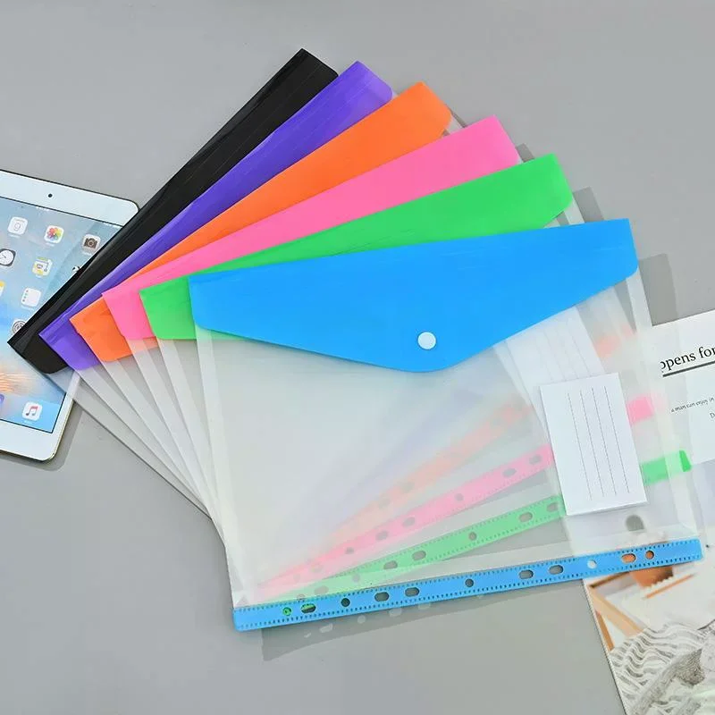 6/12 Packs A4 Binder Pocket Organizer Folders, Expandable Folders Plastic Envelopes Binder Folders , For School Office Home