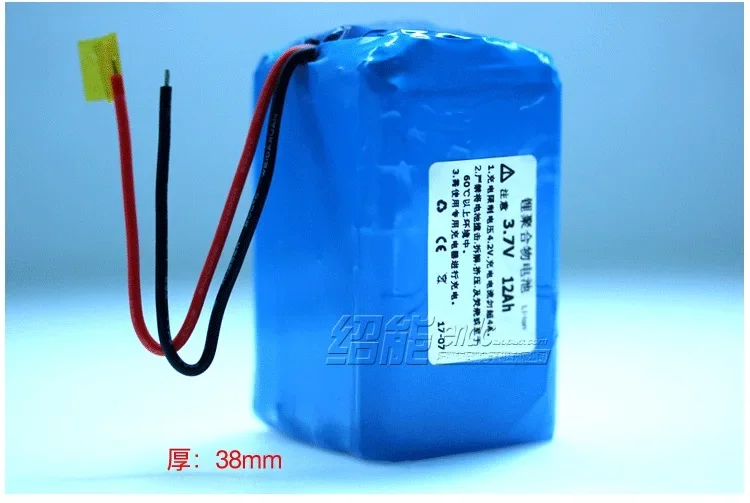 대용량 폴리머 리튬 배터리 384063 눈 보호 램프, 낚시 램프, 의료 장비, 3.7V, 12000mah