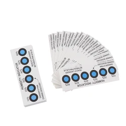 Humidity Indicator Card For Testing Humidity In Closed Containers10%-60% Test Paper Card Blue Six-point Humidity Card
