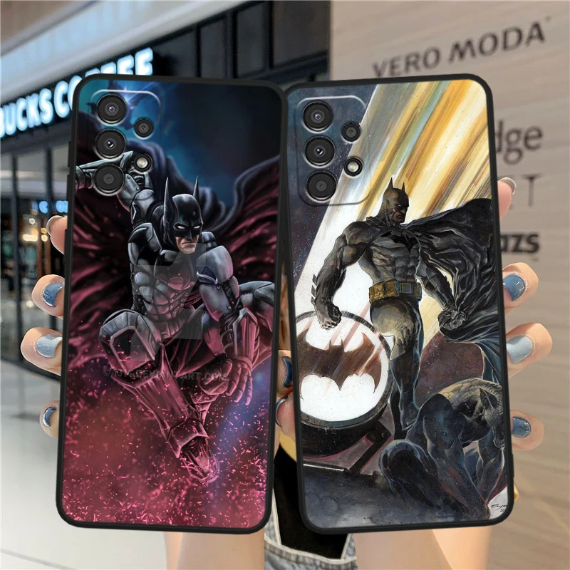 Cute B-batmans Superheros For Samsung A90 A80 A70S A60 A50S A40 A30S A20E A20S A10S Silicone Black Phone Case