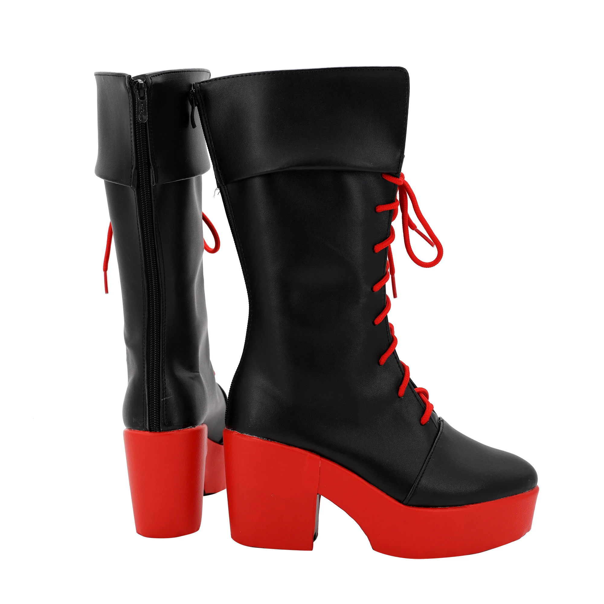 Bottes de cosplay en PU pour femmes adultes, accessoire de cosplay d'Halloween, chaussures de salle de bain LOLIVE Virtual Vtuber YouTuber, SakamMiChloe