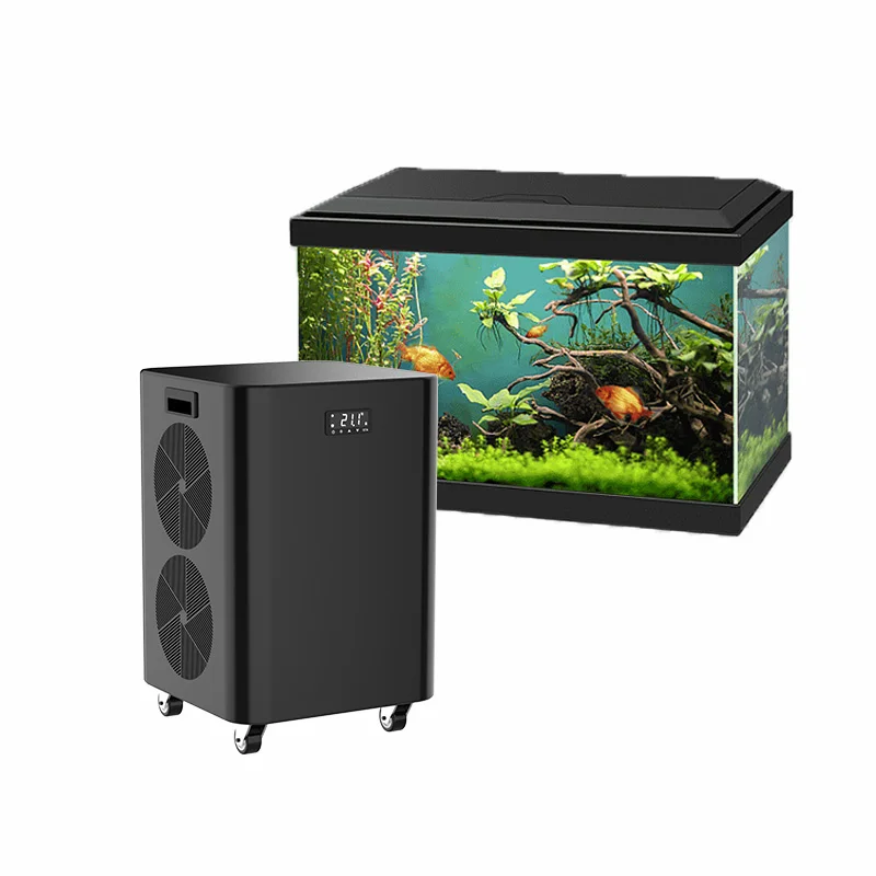 

Recirculating Aquarium Cooled Water Chiller Machine Refrigeration Cooling Fresh Seawater Fish Tank Hydroponic Chiller