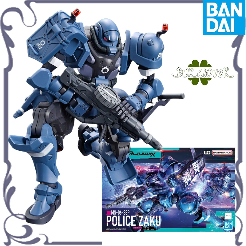 

Bandai Original HG 1/144 Series GUNDAM POLICE ZAKU Anime Action Figure Assembly Model Toys Collectible Model Ornaments Gifts