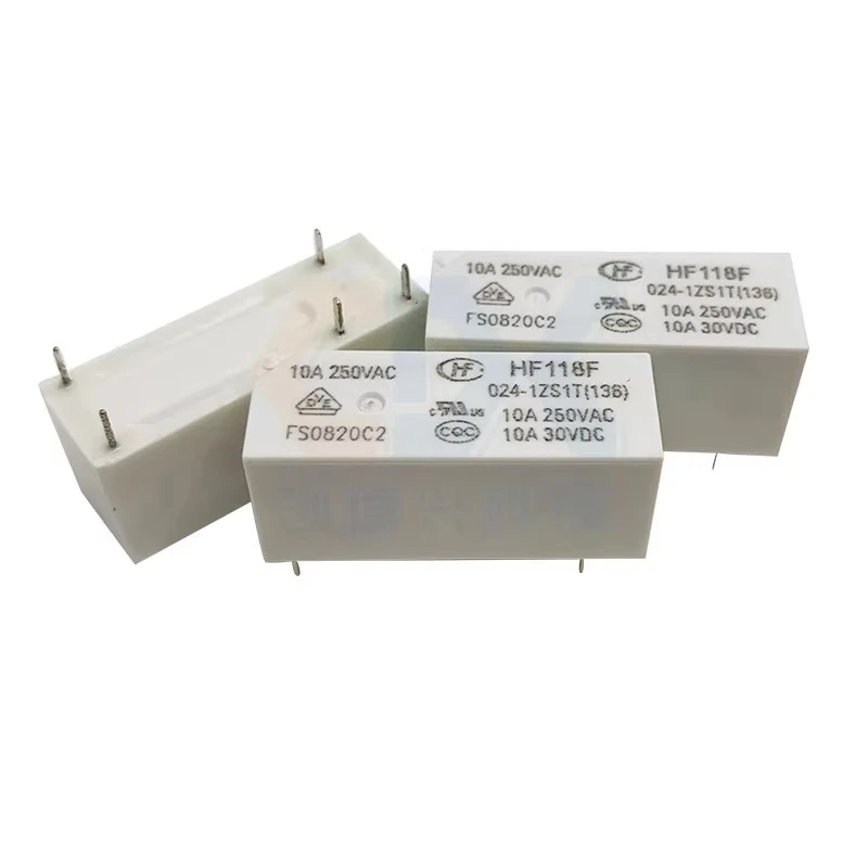 10pcs for hongfa relay hf118f-005-1zs1t hf118f-012-1zs1t 024 5-pin 10a
