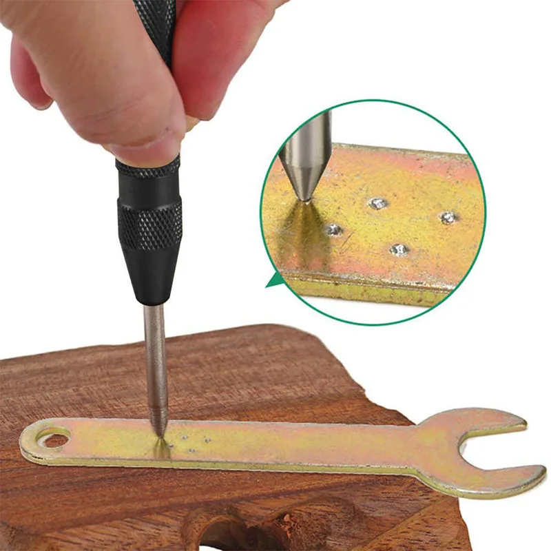 Newshark Automatic Center Punch Automatic Metal Punch Tool Woodworking Tools Loaded Marker Wood Chisel Hand Drill Drills locator