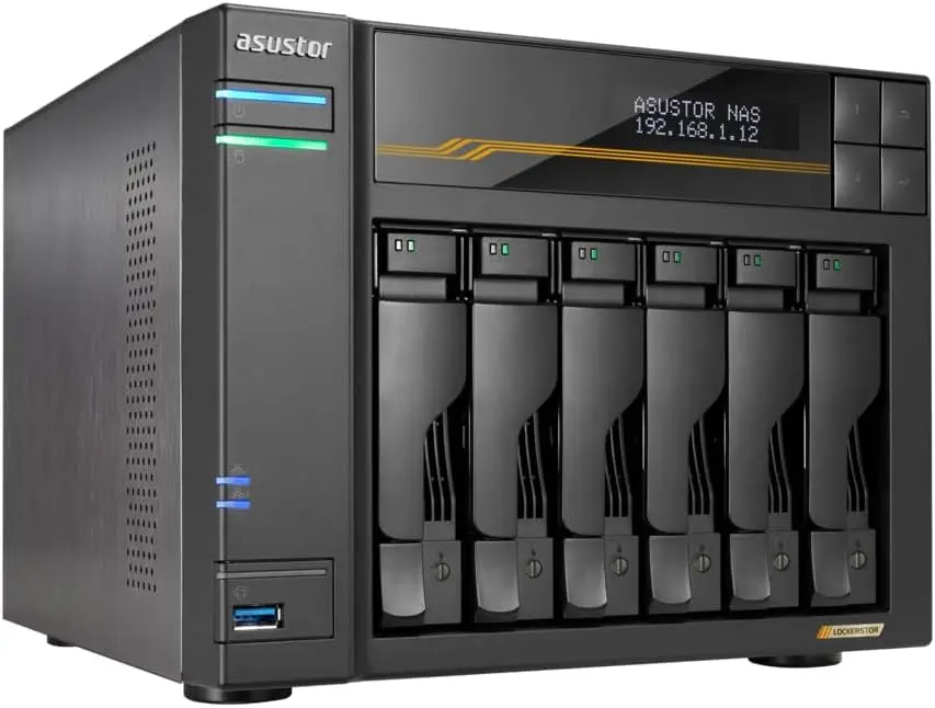 Asustor Lockerstor 6 Gen3 AS6806T 6 Bay NAS for Enthusiast (Diskless)