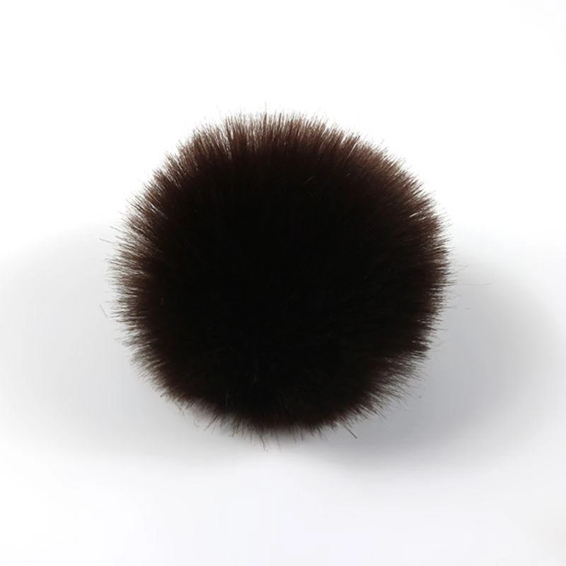 J15U 2 قطعة/المجموعة 14 لون 8 سنتيمتر لتقوم بها بنفسك كرة بوم بوم منفوش مع حلقة مرنة قوس قزح الصلبة Co #4