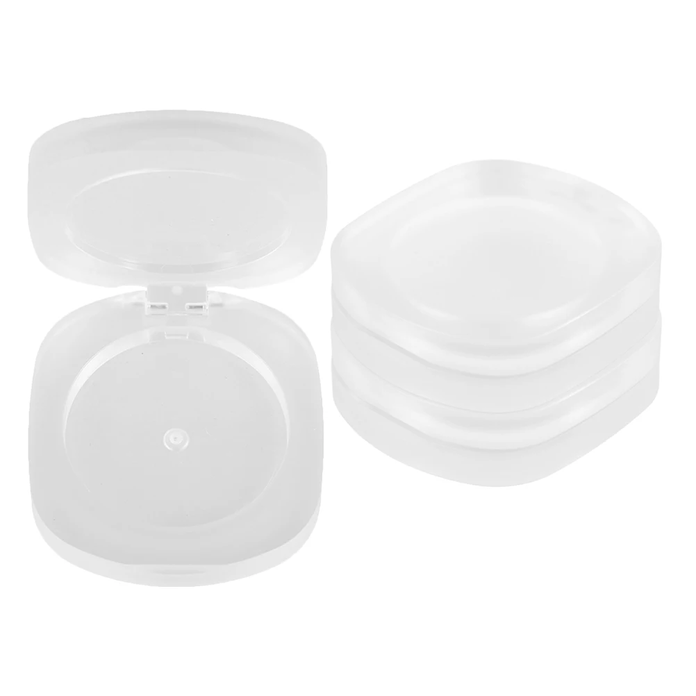 3Pcs Empty Boxes Portable Eyeshadow Organizer Palette Refillable Blush Highlight Empty Eyeshadow Containers Travel Storage Case