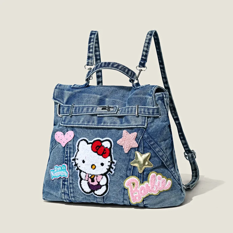 

Sweet Anime Kawaii MINISO Ins Y2K Commute Fashion Storage Bag Cute Cartoon Kt Cat Backpack Schoolbag Lovely Gifts for Girls