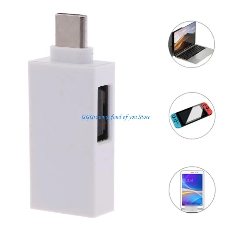

H9EB Type C Male to USB 2.0 Female Convert Connector USB C to USB 2.0 Adapter